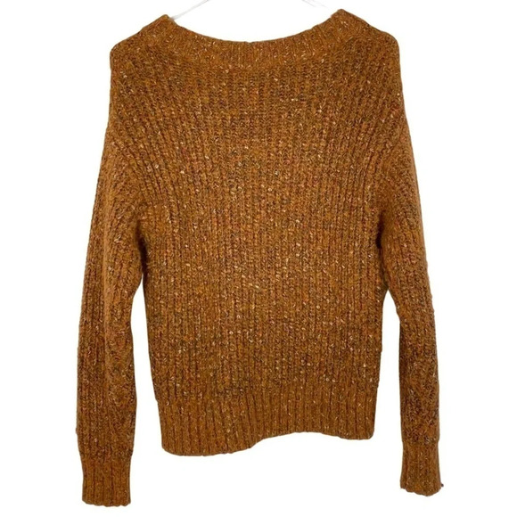 Something Navy Cozy Crewneck Sweater Pullover Womens Size XXS Ribbed Multi Dijon - Picture 2 of 11